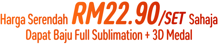 Malaya Jersi King running event kit badge